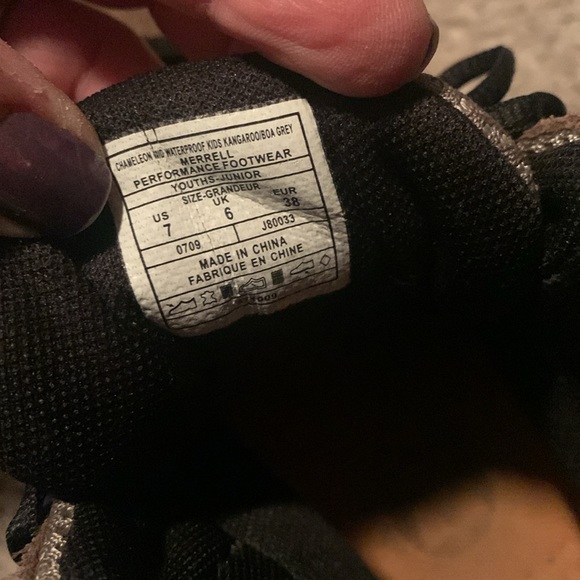 Merrell Performance Footwear Waterproof Hiking Mid Boots  Youth Size 7 - Picture 6 of 6